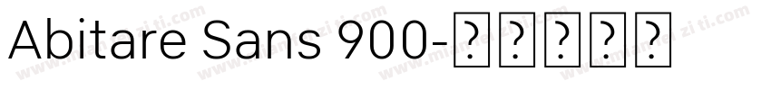 Abitare Sans 900字体转换